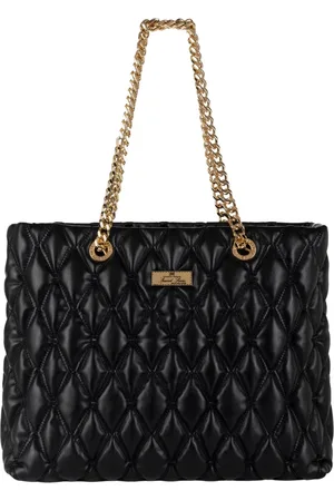 Elisabetta Franchi Femme, Sacs, Noir, Taille: ONE Size Sac Shopper avec Anses Chaîne