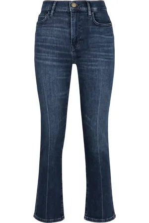 Frame Femme, Jeans, Bleu, Taille: W26 Jeans Évasés en Coton