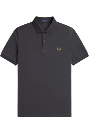 Fred Perry Homme, Tops, Gris, Taille: M Polo Ancre Coupe Slim