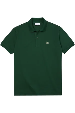 Lacoste Homme, Tops, Vert, Taille: XL Polo Vert Col Bord Côte