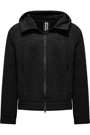 Bomboogie Homme, Vestes, Noir, Taille: M Veste à Capuche en Laine Bouillie