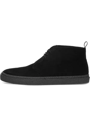 Fred Perry Homme, Chaussures, Noir, Taille: 41 EU Hawley Bottes Desert en Daim