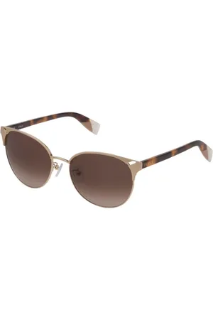 Furla Femme, Accessoires, Rose, Taille: ONE Size Lunettes de soleil en métal or rose