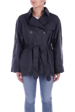 FAY Femme, Manteaux, Noir, Taille: 36 FR Trench Coat