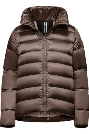 Bomboogie Femme, Vestes, Brun, Taille: 38 FR Veste en duvet nylon brillant