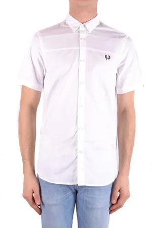 Fred Perry Homme, Chemises, Blanc, Taille: S Polo Business