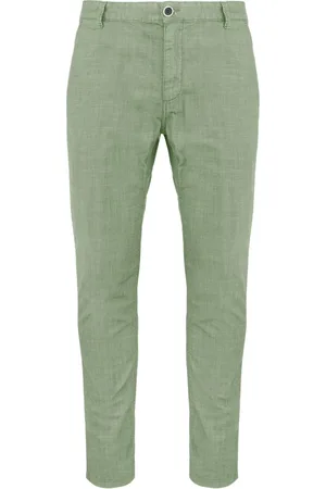 Bomboogie Homme, Pantalons, Vert, Taille: W34 Pantalon Chino Coupe Slim