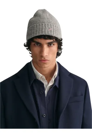 GANT Homme, Accessoires, Gris, Taille: ONE Size Bonnet en laine Shield