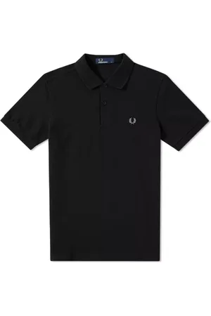 Fred Perry Homme, Tops, Noir, Taille: 2XL Polo Uni Coupe Slim avec Rayures