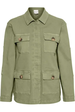 My Essential Wardrobe Femme, Vestes, Vert, Taille: 48 FR Veste Militaire