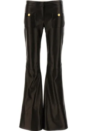 Palm Angels Femme, Pantalons, Noir, Taille: 38 FR Pantalon Large