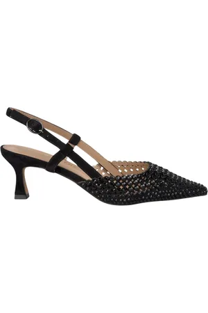 Alma en Pena Femme, Chaussures, Noir, Taille: 37 EU À talon avec strass