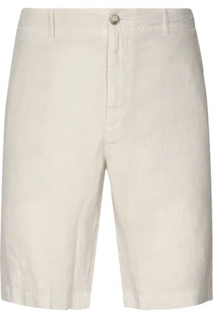 FEDELI Homme, Shorts, , Taille: M Shorts Bermuda en Lin avec Poches