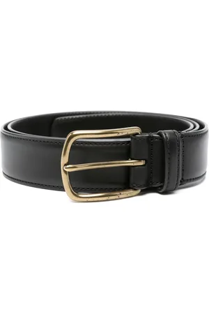 Officine creative Homme, Accessoires, Noir, Taille: 95 CM Ceinture en cuir avec bande OC 04