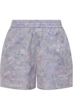OFF-WHITE Femme, Shorts, Violet, Taille: 36 FR Shorts à motifs
