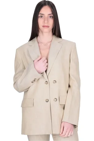 Pinko Femme, Vestes, , Taille: 38 FR Blazer femme en tissu de viscose texturé