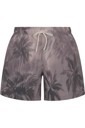 Palm Angels Homme, Maillots de bain, Multicolore, Taille: S Short de Bain Sunset Palms