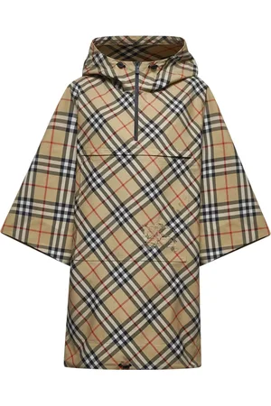 Burberry Femme, Manteaux, , Taille: 36 FR Cape à Capuche Zippée à Carreaux