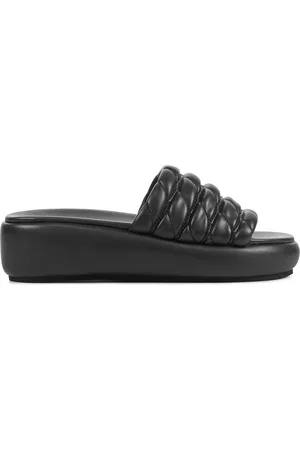 Strategia Femme, Chaussures, Noir, Taille: 37 EU Chaussons en Caoutchouc Noirs