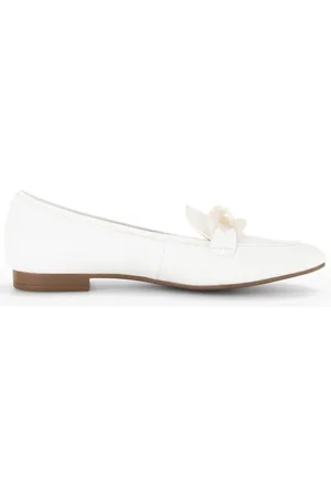 Gabor Femme, Chaussures, Blanc, Taille: 36 EU Chaussures à lacets en cuir tendance