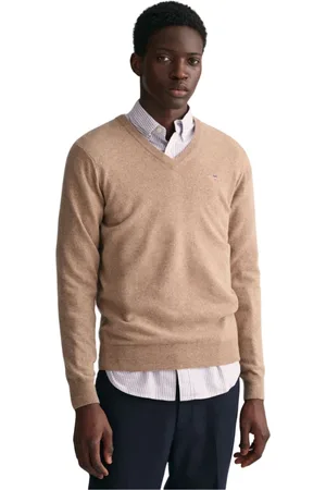 GANT Homme, Pulls, , Taille: M Pull Classique Col V en Laine
