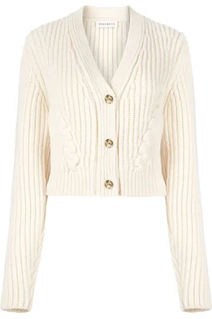 Nina Ricci Femme, Pulls, , Taille: 46 FR Cardigan en maille à col en V