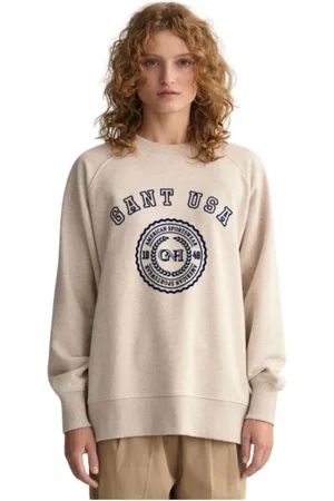 GANT Femme, Sweatshirts et sweats à capuche, , Taille: 38 FR SweaT-shirt Américain Sportswear Oversize