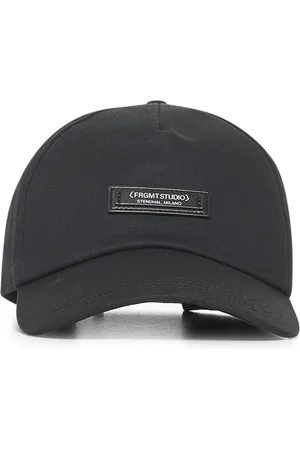 Moncler Homme, Accessoires, Noir, Taille: ONE Size Casquette en Coton Noir avec Logo