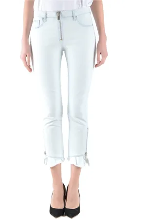 Msgm Femme, Jeans, Bleu, Taille: 36 FR Cropped Jeans