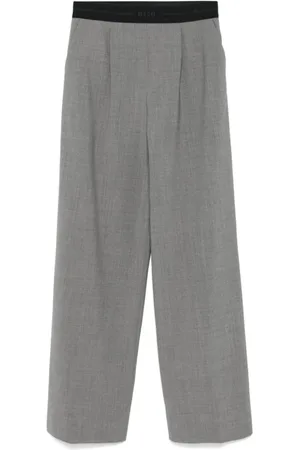 Msgm Femme, Pantalons, Gris, Taille: 38 FR Pantalon Large