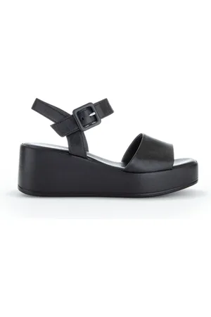 Gabor Femme, Chaussures, Noir, Taille: 37 EU Mules compensées