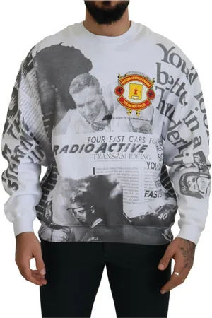 Msgm Homme, Sweatshirts et sweats à capuche, Multicolore, Taille: S Pull ras du cou en coton