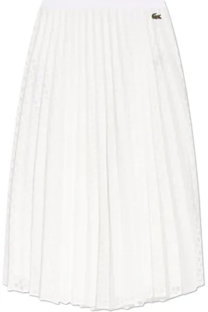 Lacoste Femme, Jupes, Blanc, Taille: 42 FR Jupe avec logo