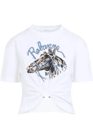 Paco rabanne Femme, Tops, Blanc, Taille: 38 FR T-Shirt