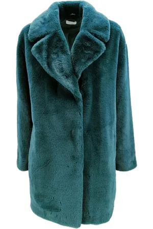 P.A.R.O.S.H. Femme, Manteaux, Vert, Taille: 36 FR Manteau Croisé