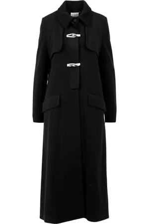 FORTE FORTE Femme, Manteaux, Noir, Taille: 38 FR Manteau croisé