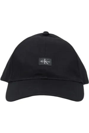 Calvin Klein Homme, Accessoires, Noir, Taille: ONE Size Casquette de Baseball en Coton Noir