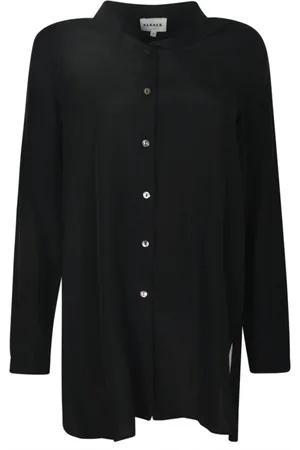 P.A.R.O.S.H. Femme, Blouses et Chemises, Noir, Taille: 38 FR Chemise Noire Élégante