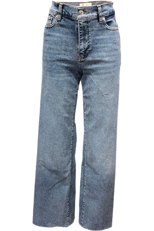 Frame Femme, Jeans, Bleu, Taille: W28 Jean Le Jane Droit Cheville Taille Haute Bleu Clair