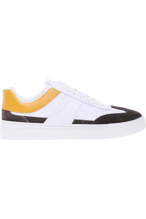 BALDININI Homme, Chaussures, Blanc, Taille: 39 EU Green suede and stamped leather trainer