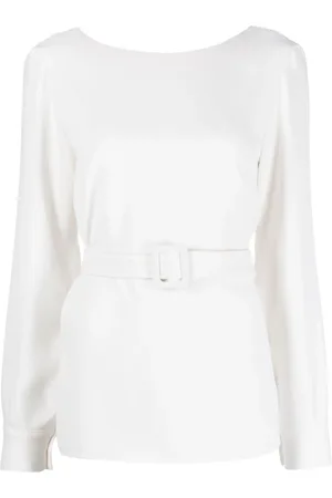 P.A.R.O.S.H. Femme, Tops, Blanc, Taille: 36 FR 002 Panna Blouse