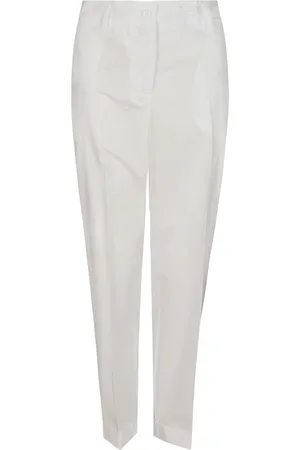 P.A.R.O.S.H. Femme, Pantalons, Blanc, Taille: 38 FR Pantalon Blanc Slim-fit