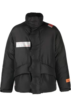 Heron Preston Homme, Vestes, Noir, Taille: S Doudoune noire de randonnée