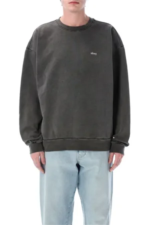 Obey Homme, Sweatshirts et sweats à capuche, Gris, Taille: L Pigment Crewneck Sweater