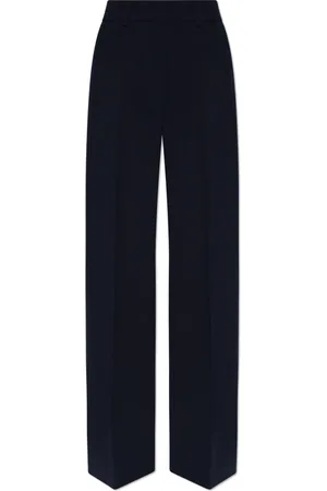 OFF-WHITE Femme, Pantalons, Bleu, Taille: 36 FR Pantalon à pinces en laine