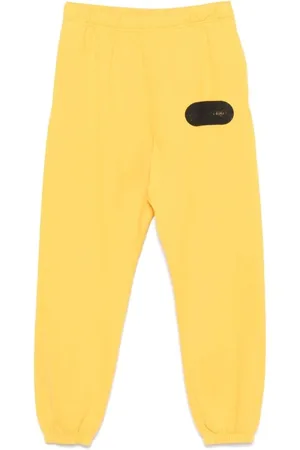 GALLERY DEPT. Homme, Pantalons, Jaune, Taille: L Pantalon de survêtement jaune moutarde à imprimé graphique
