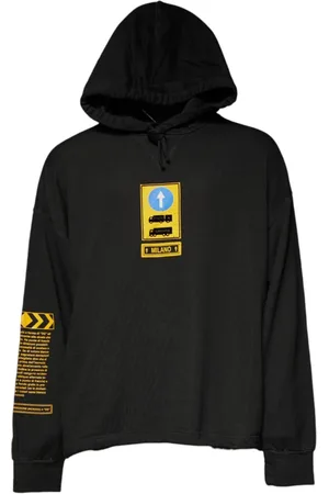 Dolce & Gabbana Homme, Sweatshirts et sweats à capuche, Noir, Taille: L Sweat à Capuche en Coton Noir avec Écusson