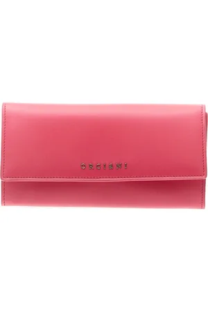 Orciani Femme, Accessoires, Rose, Taille: ONE Size Portefeuille Éventail Fuchsia Luxueux