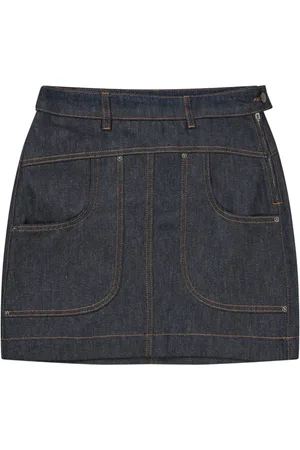 Munthe Femme, Jupes, Bleu, Taille: 38 FR Jupe en jean à poches oversize