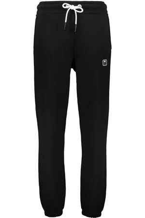 Palm Angels Homme, Pantalons, Noir, Taille: L Pantalon de survêtement en coton avec taille élastiquée
